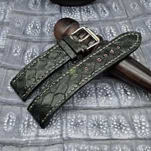22mm/20mm Exotic Leather Watch Band Bespoke Vintage Minimalist Style - Picture 1 of 12