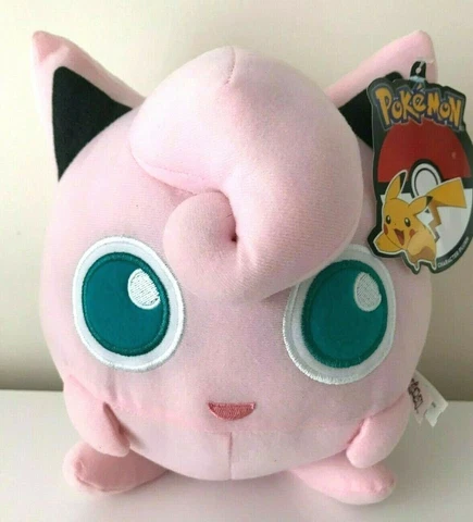 Pokemon Plush Large Jigglypuff 9 inch Soft Stuffed Toy. New Cover