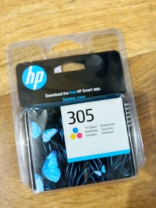 HP 305 Cartouche d'Encre Couleurs 3YM60AE HP DeskJet & HP Envy ORIGINAL & NEUF - Photo 1/8