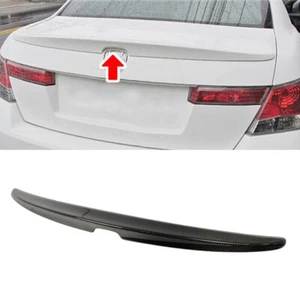 Carbon FOR HONDA Accord 8th 4D Sedan OE Style Rear Trunk Spoiler Wing 08-12 - Picture 1 of 5