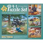 Scenic Beauty 4 In 1 Set - 300 Pieces Each Jigsaw Puzzle Sets Bits And Pieces