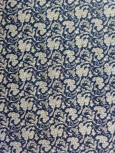 5 iarde cotone indiano stampa blocco a mano floreale bellissimo tessuto da cucire artigianale - Foto 1 di 5