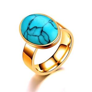 10pcs Turquoise Stone Jewelry Men's Fashion Rings Wholesale Lots Party Gift