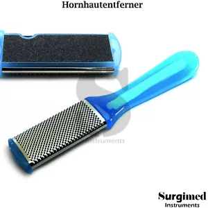 Fußpflege Hornhautentferner Hornhautraspel Pediküre Hornhautfeile foot file blue - Bild 1 von 4