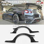 Rear Bumper Fender Flares For Nissan R35 GTR (17'Ver TS Style) Carbon Glossy