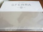 Sferra Celeste Full Bottom Fitted Sheet Grey / Gray Cotton Percale  Italy - New!