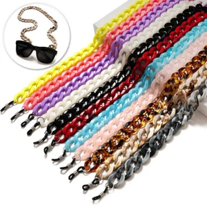 Sunglasses Acrylic Chain Glasses Holder Spectacles Straps Eyeglass Lanyard Cords - Picture 1 of 43