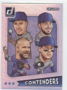 2020 Donruss JAVIER BAEZ ANTHONY RIZZO KRIS BRYANT CODY ROSS CONTENDERS CUBS - Picture 1 of 1