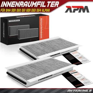 2x Filtro interior filtro de polen bmw serie 5 e60 e61 serie 6 e63 e64 alpina b5 b6 - Imagen 1 de 8