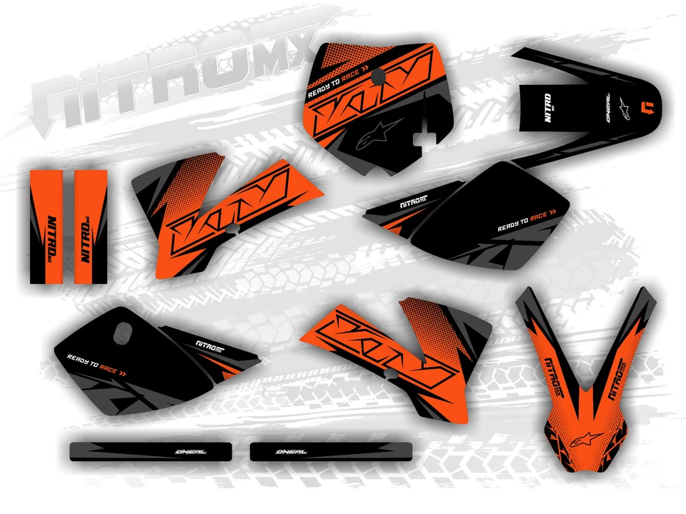 Kit de gráficos NitroMX para KTM SX 50 SX50 2002 2003 2004 2005 2006 2007 2008 Foto 1 de 1