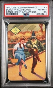 1940 Castell Wizard of Oz Scarecrow/Dorothy Dance Green/Yellow #3 PSA 8.5 NM-MT+ - Picture 1 of 2