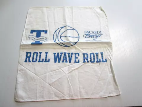 Vintage TULANE GREEN WAVE Basketball Rally Towel Sponsored by BACARDI RUM Cover