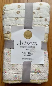 Martha Stewart Artisan Quilt Collection Sunshine Artisan Standard Sham New - Picture 1 of 4