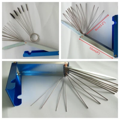 18PCS Carburetor Carb Jet Cleaning tools Set Wire Cleaner Kit For Motorcycle ATV - Image 1 of 4