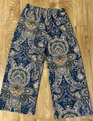 Navy/peach Palazzo Pants XL - Image 1 of 4