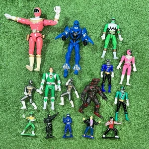 Vintage Power Rangers Mix Konvolut 15 Bandai Actionfiguren - Bild 1 von 10