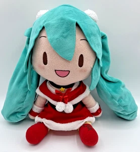 Sega Hatsune Miku Red Santa Outfit w/Star and White Pom Poms Plush Toy 2020 - Picture 1 of 9