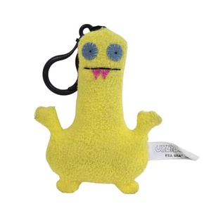UglyDoll Plush Backpack Clip Mini Stuffed Animal Yellow Monster Fea Bea Vintage - Picture 1 of 5