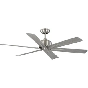 Progress Lighting P250100-009 Brazas - 6 Blade Ceiling Fan-13 Inches Tall and 56 - Picture 1 of 4