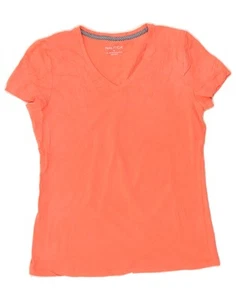 NAUTICA Womens T-Shirt Top UK 12 Medium Pink Cotton AT08 - Picture 1 of 3