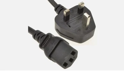 Kettle Lead Generic Power Cable Cord PC Monitor TV C13 IEC - Image 1 of 3