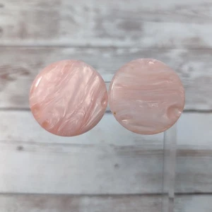 Pendientes de clip vintage grandes 1,25 rosa - Imagen 1 de 9