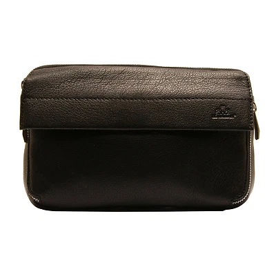 Rowallan - Black Travel Organiser in Soft Full Grain Leather - Image 1 of 4