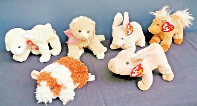 Plüschtiere Haustiere Ty / Bauernhof  6 Stück / Wie Neu - Bild 1 von 3