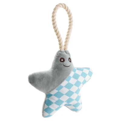 Hunter Gioco per Cane Salima Stern Grigio 17cm Con Squeaker E Funi per Cani - Immagine 1 di 2