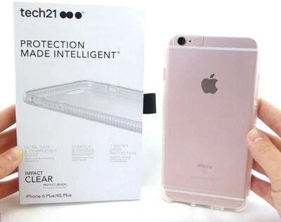 tech21 Impact Case Shockproof Cover ✔ iPhone 6 Plus / iPhone 6s Plus ✔ Clear - Image 1 of 4