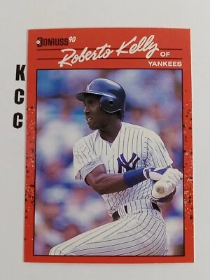 1990 Donruss Baseball New York Yankees #192 Roberto Kelly - Image 1 of 2