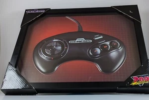 Sega Genesis 3D Controller Framed Picture - Brand New - Classic Retro Gaming - Picture 1 of 6