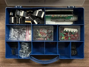 Lot of Mixed Electronic Components IC Chips, LEDs, Display Modules, Misc. Parts - Picture 1 of 9