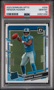 2023 Donruss Optic Hendon Hooker #234 Rated Rookie PSA 10 Brand New Clean Slab - Picture 1 of 2