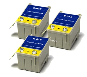 3x Colour Compatible (non-OEM) Ink Cartridges to replace T018 Sunflower - Picture 1 of 1