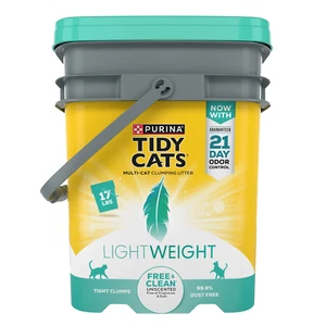 Purina Lightweight Clumping Cat Litter, Unscented, Low Dust, Odor Control, 17 L - Picture 1 of 11
