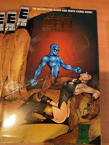 YOUNG ZEN INTERGALACTIC NINJA #3, GOLD FOIL LOGO, SIGNED BY BILL MAUS, ENTITY - Bild 1 von 2