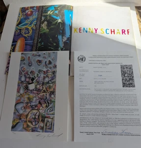 KENNY SCHARF Signed and number Litho + Tony Shafrazi Limited Edition Book 1998 ! - Picture 1 of 5