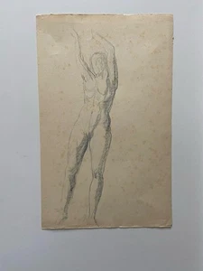 Antique / Vintage original Female Nude Figure Pastel Drawing Still Life Drawing - Picture 1 of 4
