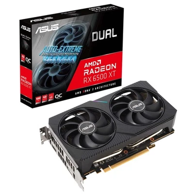 ASUS Dual Radeon RX 6500 XT OC 4GB GDDR6 Scheda Grafica - Immagine 1 di 4