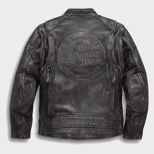 Harley Davidson Jacket / Leather Jacket / Motorcycle Jacket ''Enthusiast 3-in-1' - Picture 1 of 5