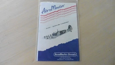 Aeromaster 1/48 Spitfire Mk.V Collection decal sheet  New #48-042 - Image 1 of 4