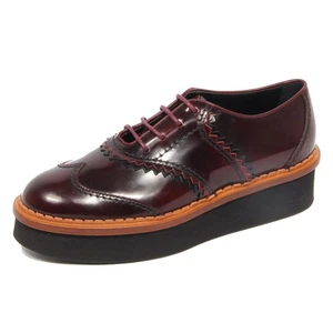 G2104 scarpa francesina donna TOD'S black/bordeaux shoes woman - Foto 1 di 4