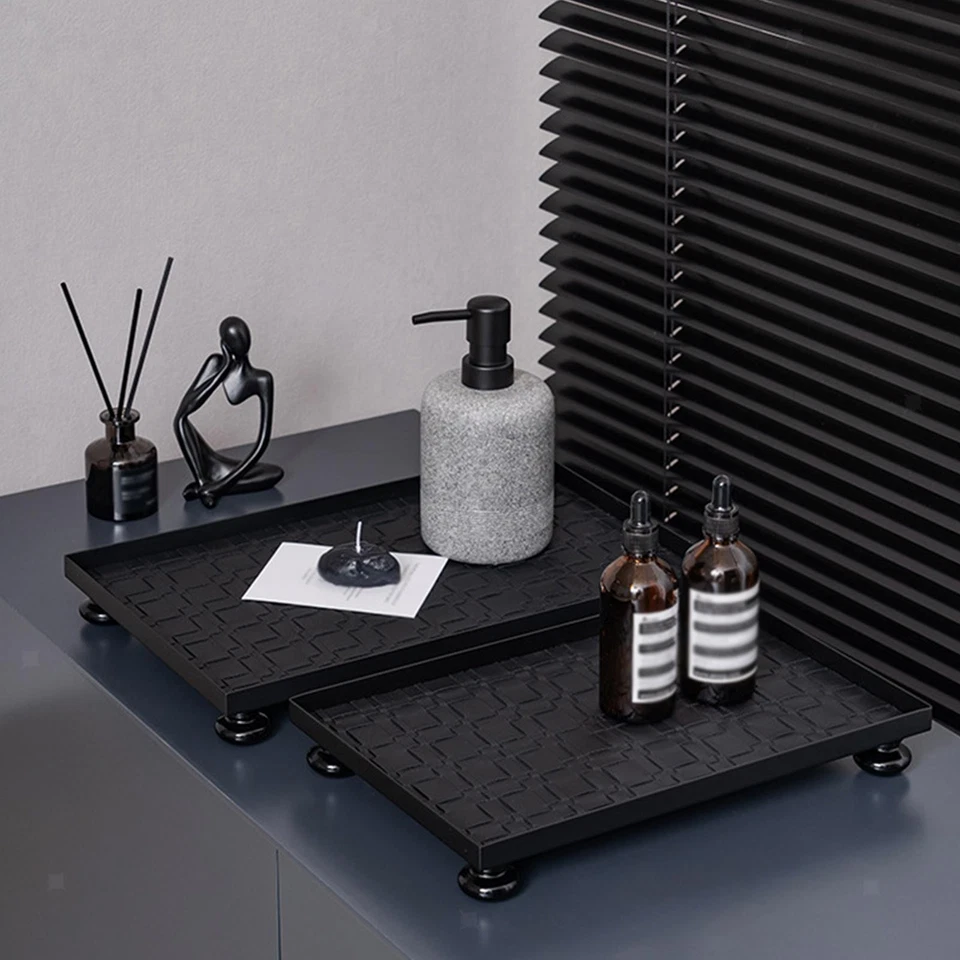 Vanity Tray Dish Serving Tray Storage Organizer Cake Dinner Platter Makeup Dish - Image 1 of 1