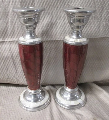 Lote de 2 Candelabros de Granada Julia Knight 9" De Colección Foto 1 de 4