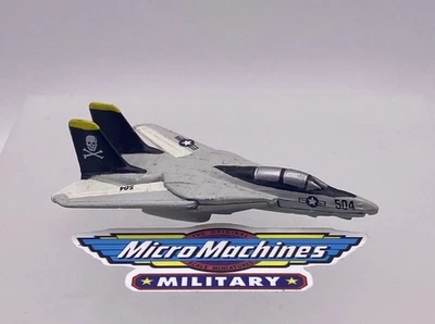 Micro Machines Military F-14 Tomcat #504 Fighter Aircraft Galoob LGTI 1999 - Image 1 of 3