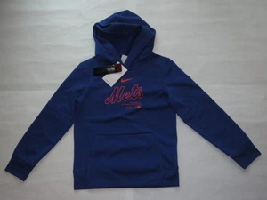 New York Mets MLB Nike Therma-Fit Kapuzenpullover Jugend Small blau NEU! - Bild 1 von 5