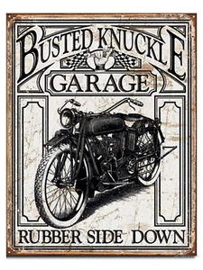 Motorrad Schild USA Oldtimer Blech Poster Klassiker Motiv Retro 30 x 40 cm *687 - Bild 1 von 3
