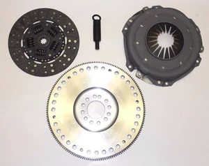 OLDSMOBILE EARLY/LATE LIGHT WEIGHT BILLET FLYWHEEL AND 10 SPLINE CLUTCH ASSEMBLY - Picture 1 of 4