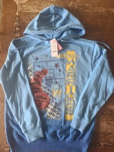 Golden State Warriors NBA Blue Graphic Pullover Hoodie Sweatshirt XS - Picture 1 of 4